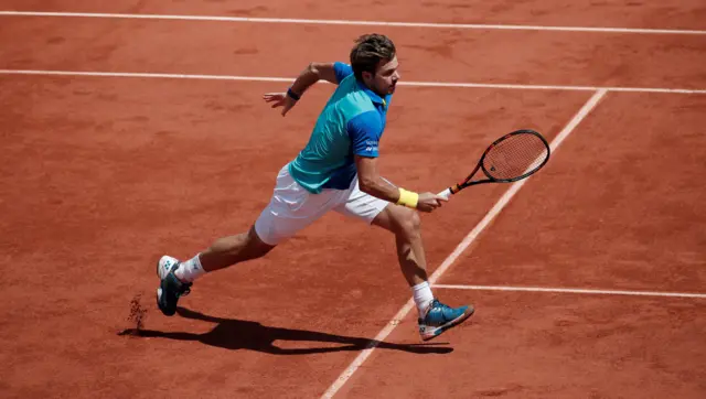 Stan Wawrinka in action