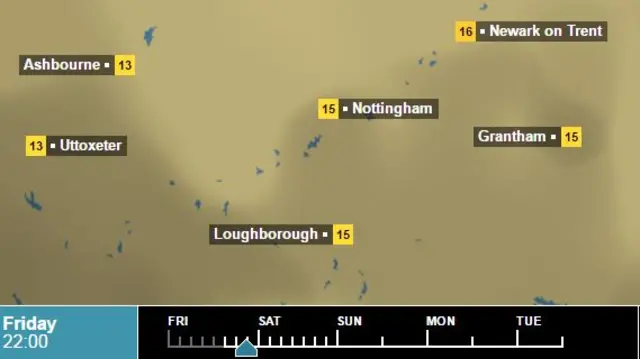 bbc weather grid