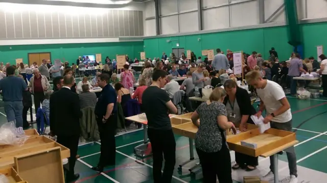 A recount last night for Crewe and Nantwich result