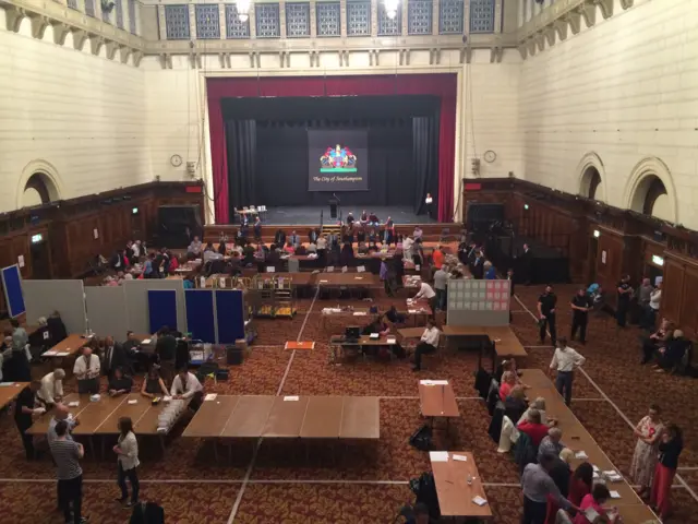 The Itchen count at Southampton Guildhall