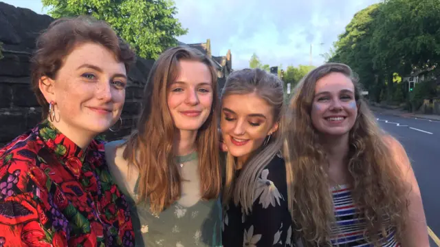 Sheffield students Maisie, Grace, Charlotte and Hannah