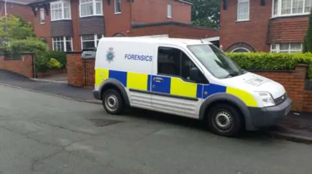 Forensics van on Church Avenue