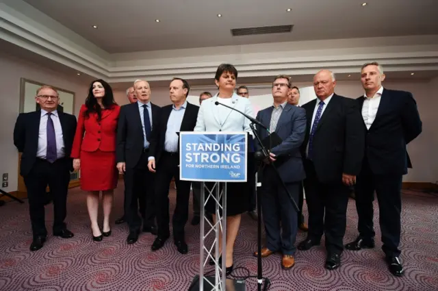 Arlene Foster and DUP MPs