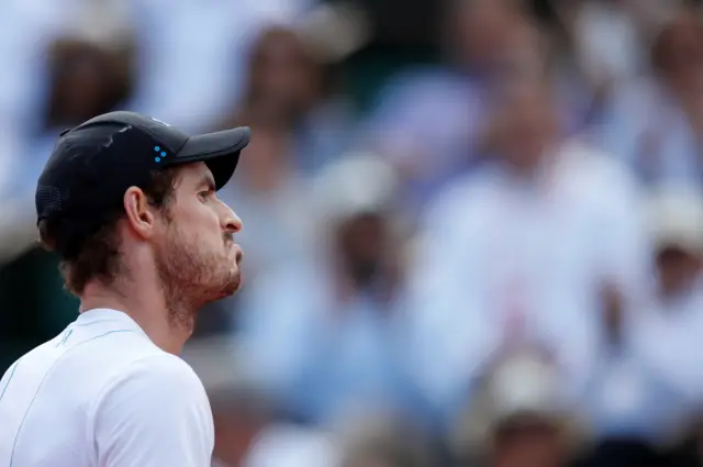 Andy Murray looks dejected