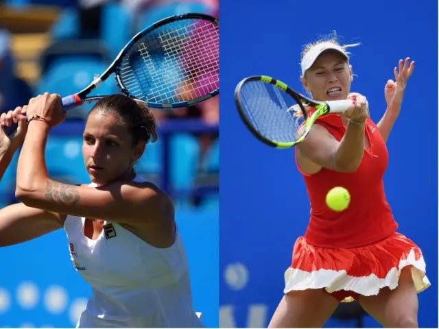 Caroline Wozniacki and Karolina Pliskova