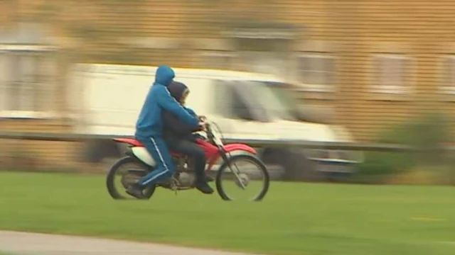 Off-road bikers in Houghton Regis