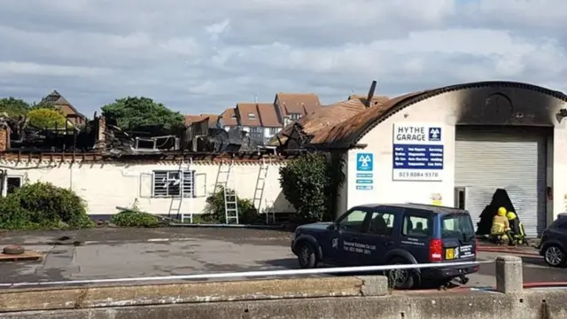 Hythe Garage fire