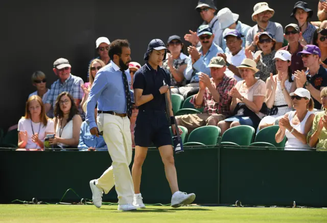 A Wimbledon ball-boy