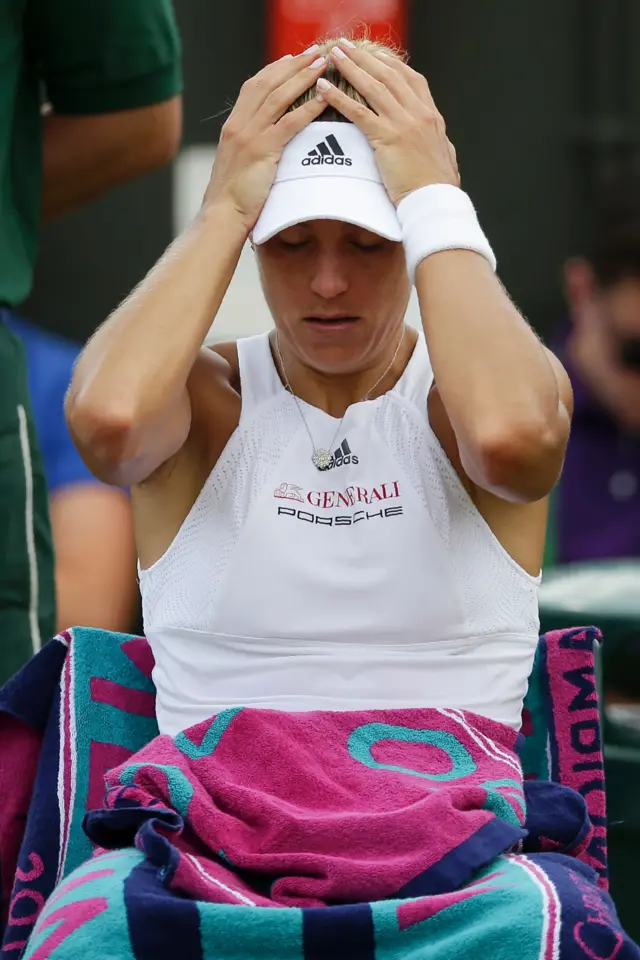 Germany's Angelique Kerber is out