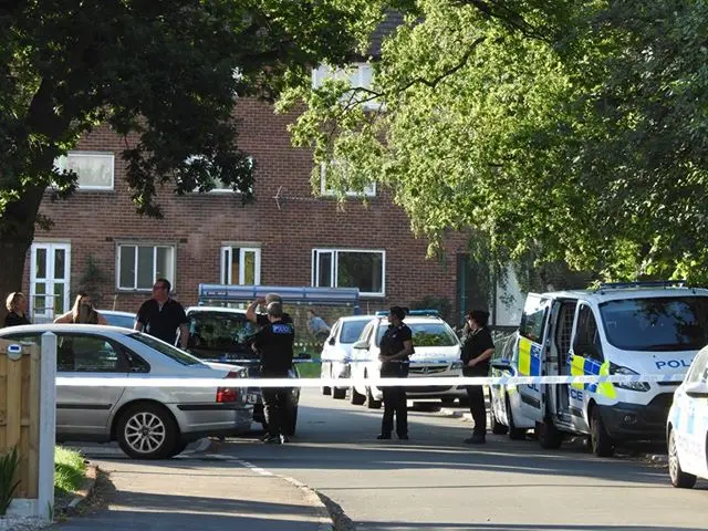 Police on Gresley Road