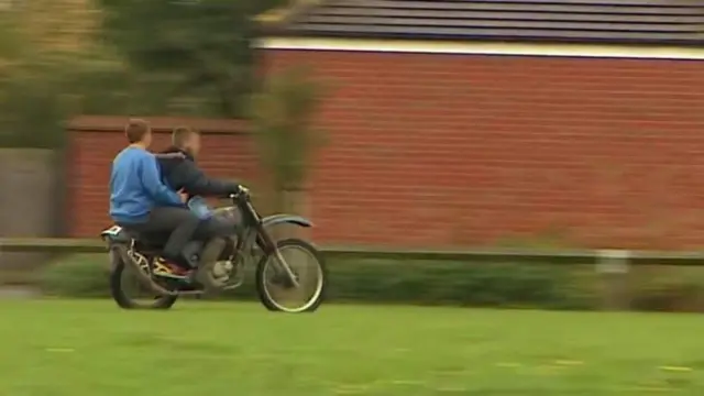 Off-road bikers in Houghton Regis