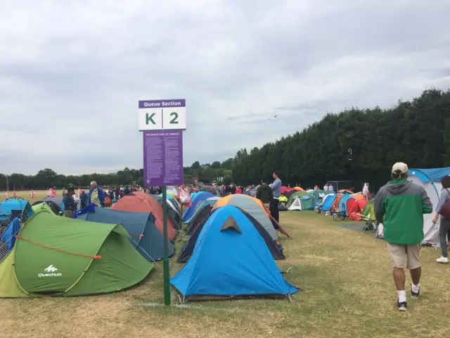 Tents at Wimbledon Park