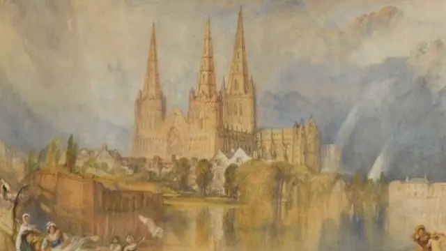 Turner painting of Lichfield Cathedral