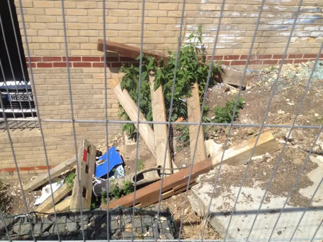 Scene of guided busway crash