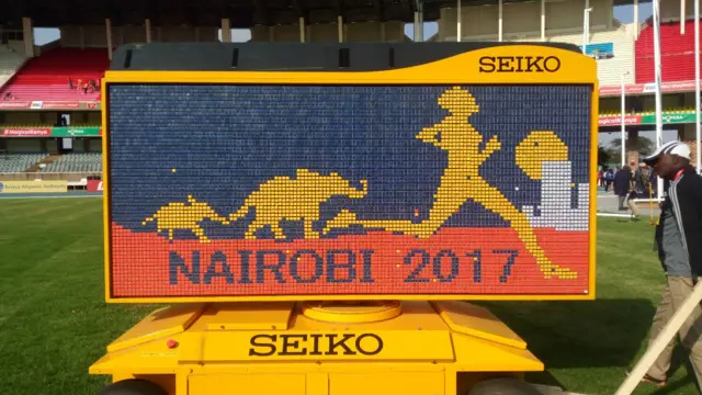 Time board at Safaricom stadium Kasarani