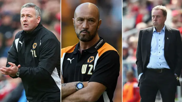 Paul Lambert, Walter Zenga and Harry Redknapp