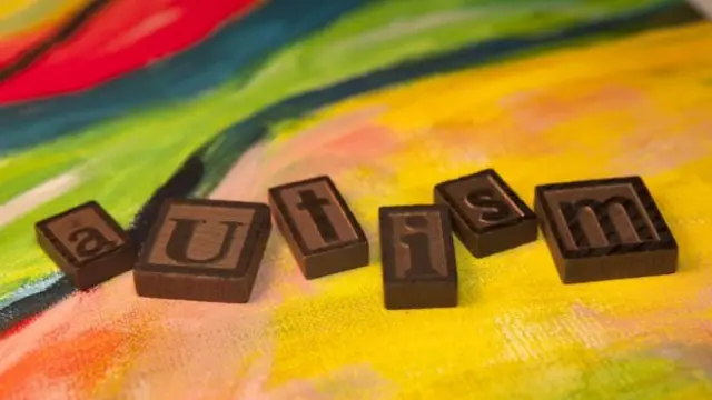 Autism spelled out in letters