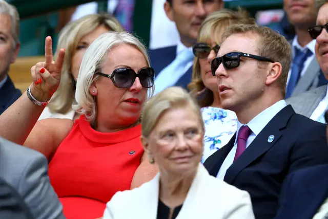 Sir Chris Hoy and Carrie Williams