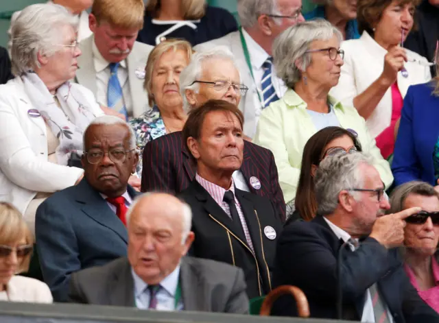 Sir Trevor McDonald and Sir Cliff Richard