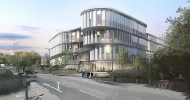 Artist impression of new campus at the University of Sheffield