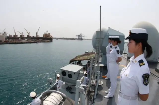 Chinese naval officers