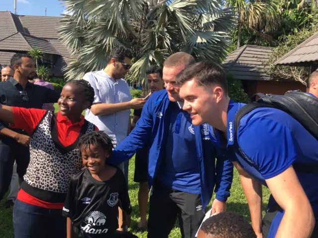 Wayne Rooney meets young fans in Tanzania