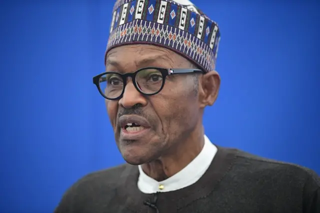 Nigerian President Muhammadu Buhari addresses delegates at the start of a conference to tackle corruption at the Commonwealth Secretariat in London on May 11, 2016