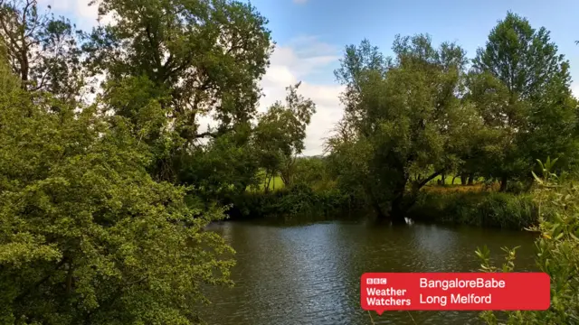 A pond in Long Melford.