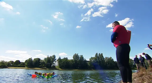 Children swimming