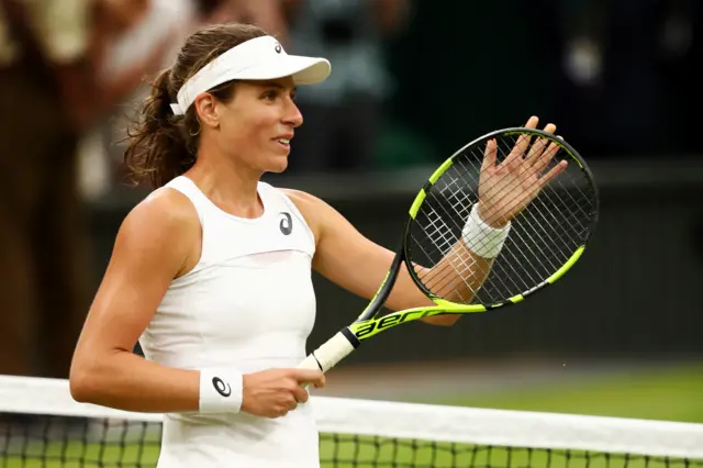 Johanna Konta after beating Simona Halep