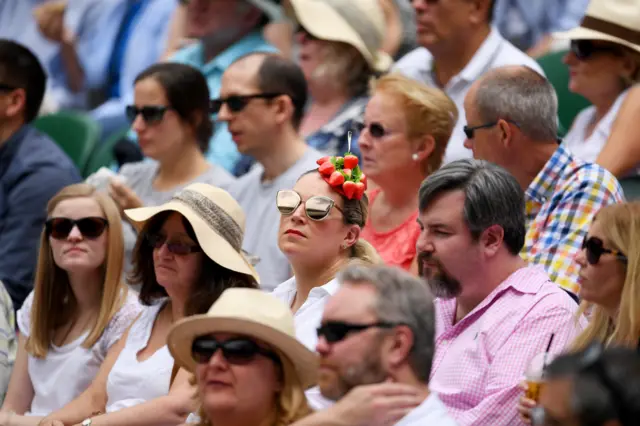 Spectators at Wimbledon