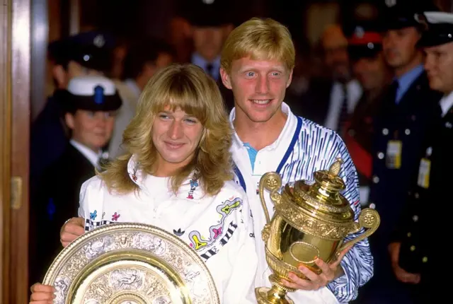 Steffi Graf and Boris Becker