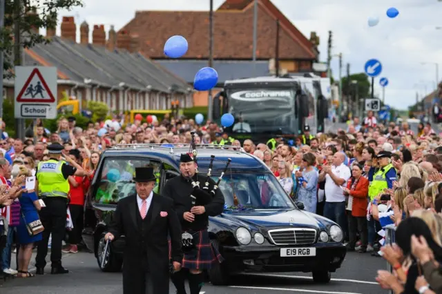 Bradley Lowery's funeral cortege