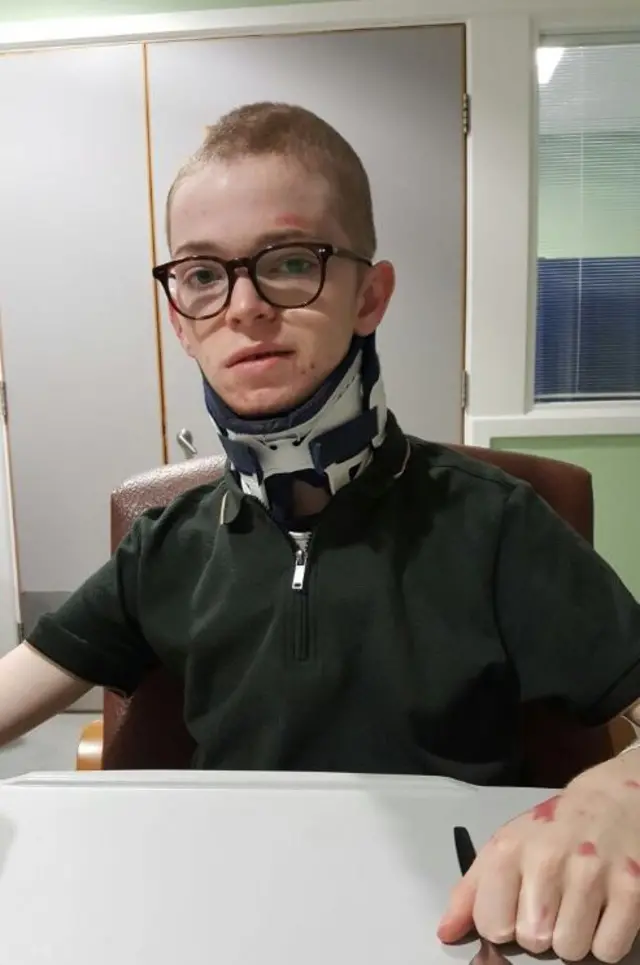 Kiernan Roberts was left with life changing injuries