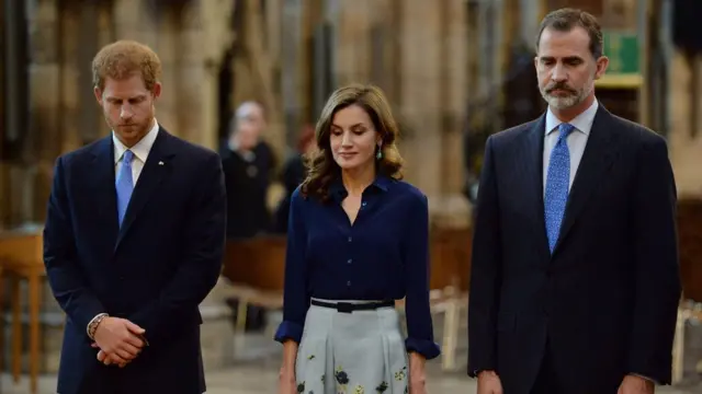 Prince Harry, Queen Letizia and King Felipe