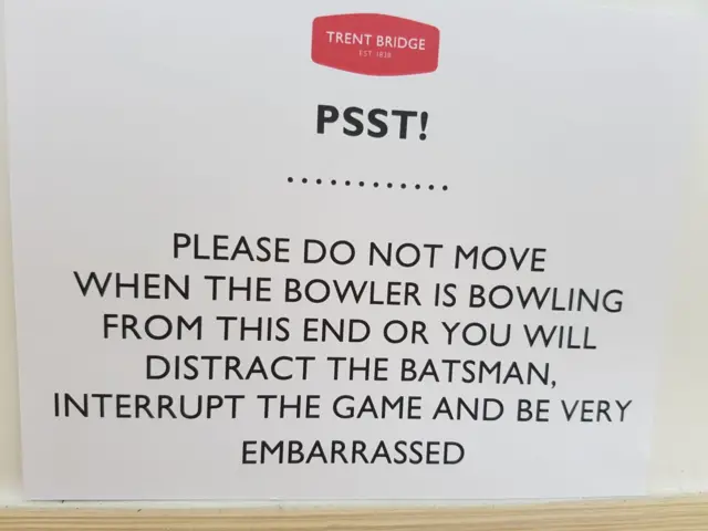 Trent Bridge sign