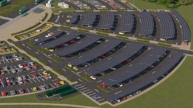 Artist's impression of car park