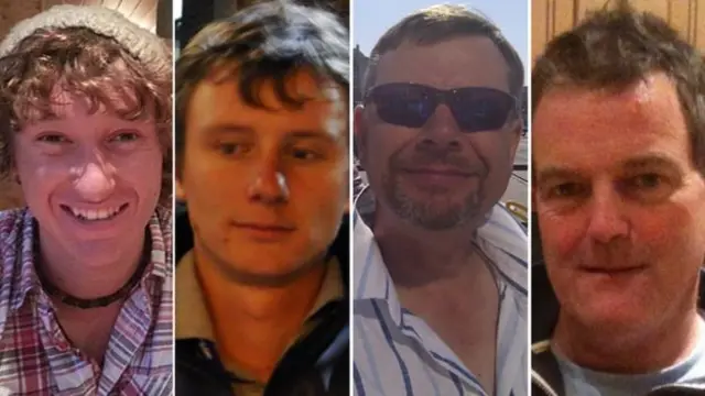 The bodies of James Male, Andrew Bridge, Steve Warren, Paul Goslin have never been found