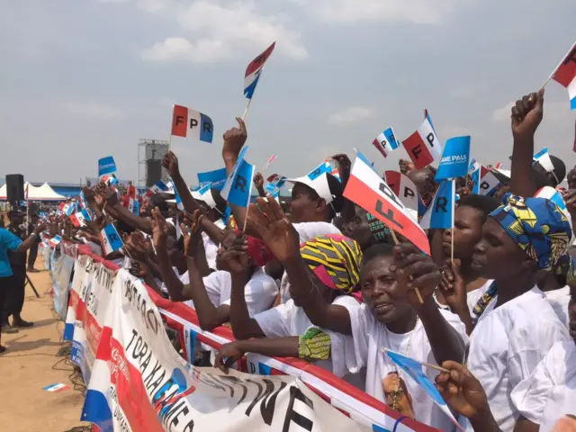 RPF Inkotanyi supporters in  Ruhango District in Southern Province