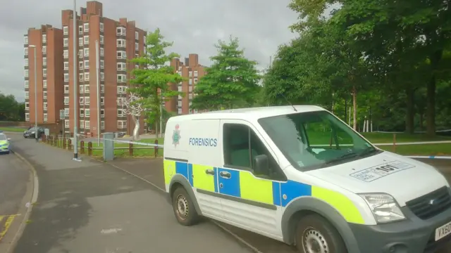 Entrance of Central Forest Park but died at the scene.