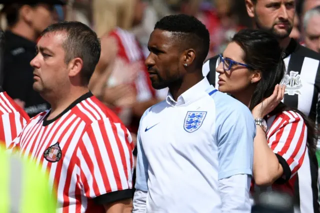 Jermain Defoe during the funeral procession