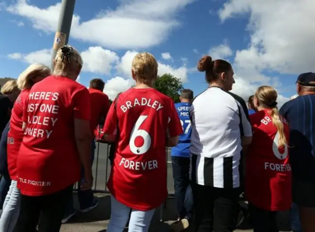 People at Bradley Lowery's funeral