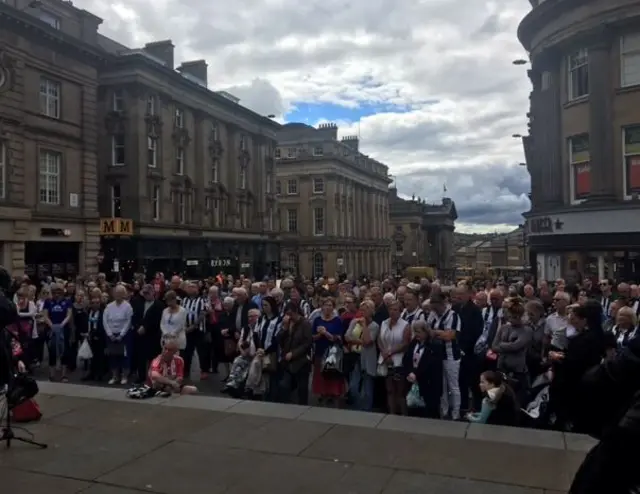 Vigil in Newcastle