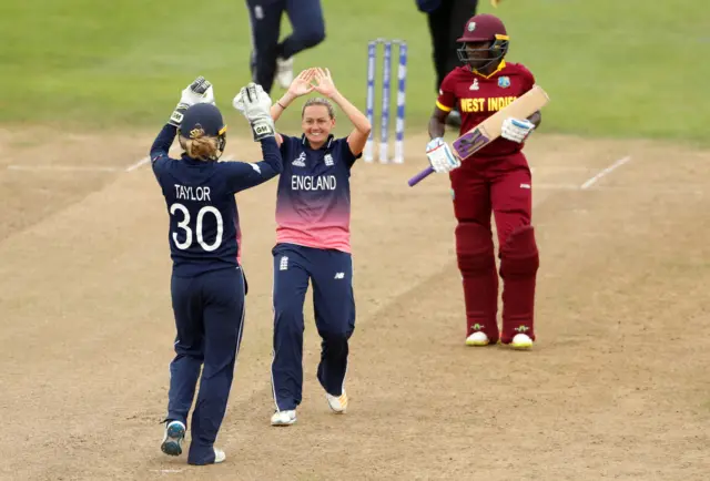 Laura Marsh celebrates