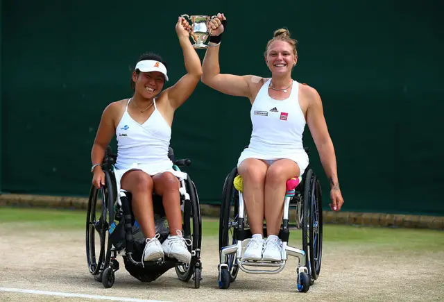 Jordanne Whiley and Yui Kamiji