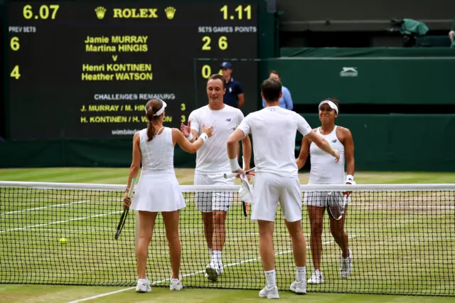 Heather Watson and Henri Kontinen, Jamie Murray and Martina Hingis