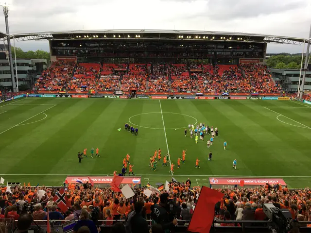 Netherlands celebrate win