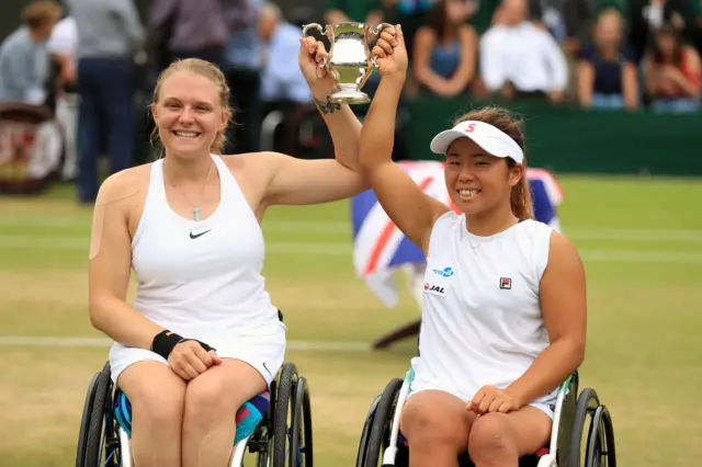 Jordanne Whiley and Yui Kamiji