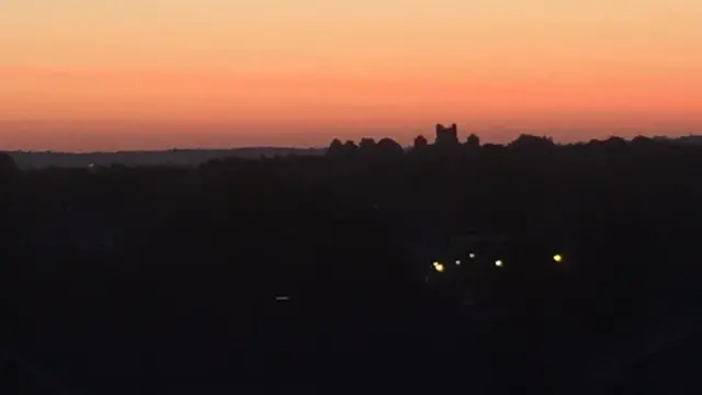 Sunrise over Wollaton