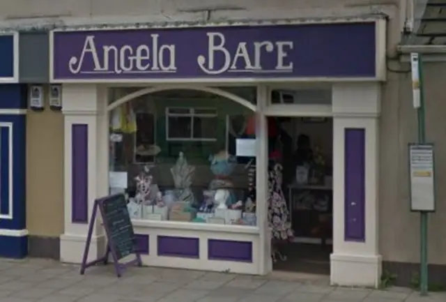 Angela Bare shop front in Bridlington